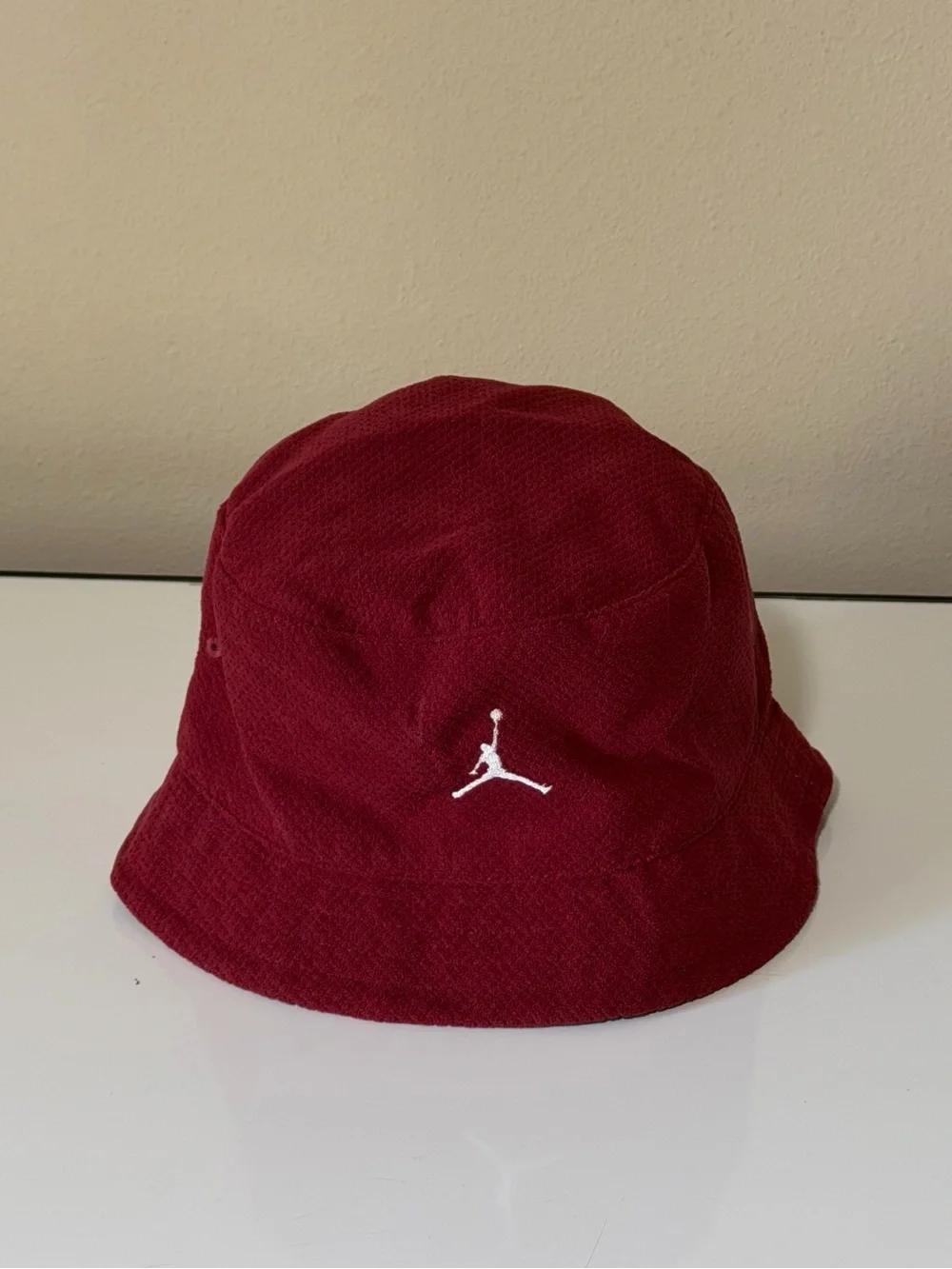2005 20th Anniversary Jordan Burgundy and Gray Reversible Bucket Hat